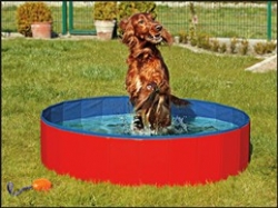 Karlie Flamingo Skládací bazén pro psy červený 120x30cm