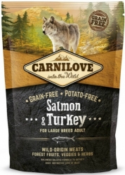 CarniLove Grain Free Dog Adult Large Breed Salmon & Turkey  1,5kg