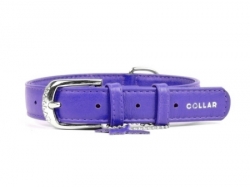 CoLLaR Obojek Leather Glamour Classic Purple 18-21cm/ 9mm