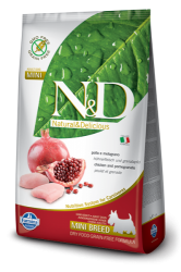 N&D Grain Free Dog Adult Mini Breed Chicken & Pomegranate 7kg
