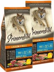 Primordial Grain Free Dog Adult Duck & Trout 2x12kg
