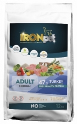 IRONpet Dog Adult Medium Breed Turkey & Rice 12kg