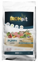 IRONpet Dog Puppy Large Breed Turkey & Rice 12kg