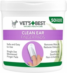Vet´s Best Clean Ear Finger Pads 50ks
