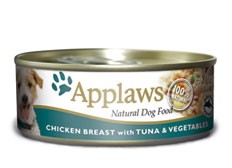 APPLAWS Dog konzerva Chicken Breast with Tuna & Vegetables 156g