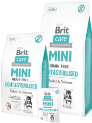 Brit Care Grain Free Dog Mini Light & Sterilised  400g