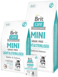 Brit Care Grain Free Dog Mini Light & Sterilised 400g