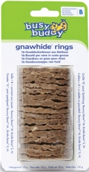 Busy Buddy® Gnawhide Rings Refill Medium 16ks