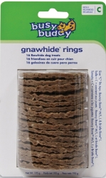 Busy Buddy® Gnawhide Rings Refill Large 16ks