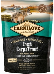 CarniLove Grain Free Dog Adult Fresh Carp & Trout 1,5kg