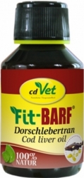cdVet FiT-BARF Dorschlebertran Olej z tresčích jater 100ml
