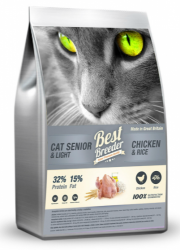 Best Breeder Cat Senior & Light Chicken and Rice 2kg