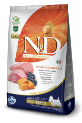 N&D Grain Free Pumpkin Dog Adult Mini Breed Lamb & Blueberry 800g