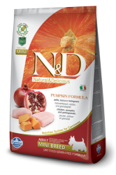 N&D Grain Free Pumpkin Dog Adult Mini Breed Chicken & Pomegranate  800g