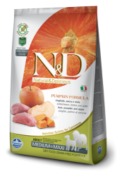 N&D Grain Free Pumpkin Dog Adult Medium & Maxi Breed Boar & Apple  2,5kg