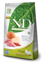 N&D Grain Free Dog Adult Mini Breed Boar & Apple  800g