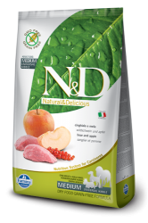 N&D Grain Free Dog Adult Medium Breed Boar & Apple 2,5kg