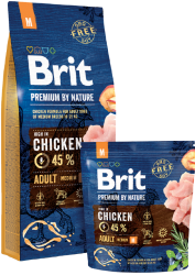 Brit Premium by Nature Dog Adult Medium Breed 3kg