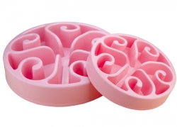 Eat Slow Zpomalovací miska Pink 