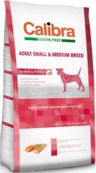 Calibra Dog Grain Free Adult Small & Medium Breed Salmon & Potato  2kg