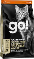 Petcurean Go! Solution Carnivore Cat Lamb & Wild Boar 7,26kg