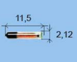 10x Mikročip standardní ve sterilním balení s aplikátorem 2,12x11,5mm