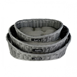 Holland Animal Pelíšek Let´s Pet Bed Grey 43x36cm