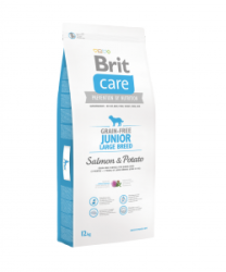 Brit Care Grain Free Dog Junior Large Breed Salmon&Potato  3kg