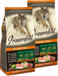 Primordial Grain Free Dog Adult Chicken & Salmon 2x12kg