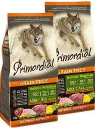 Primordial Grain Free Dog Adult Deer & Turkey 2x12kg