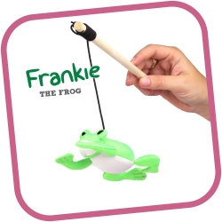 BeCo Family Catnip Wand Frankie The Frog