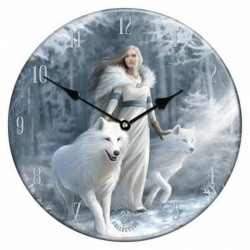 Hodiny nástěnné Anne Stokes Winter Guardian´s 34cm