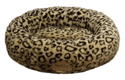 Nobby Pelíšek Alanis Donut hnědý leopard 45cm