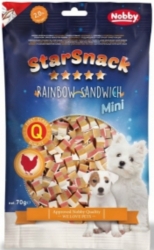 Nobby Dog StarSnack Mini Soft Rainbow Sandwich 70g