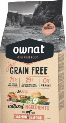 Ownat Just Grain Free Dog Adult Salmon & Seafood  3kg