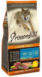 Primordial Grain Free Dog Adult Duck & Trout  2kg