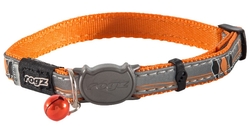 Rogz Catz Obojek pro kočky NightCat Orange Birds on Wire vel. S