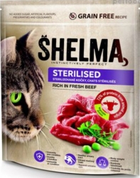Shelma Grain Free Cat Sterilised Rich in Fresh Beef 750g