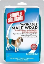 Simple Solution Washable Male Wrap  Medium Dog 1ks