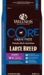 Wellness CORE Grain Free Dog Puppy Large Breed Turkey with Chicken Recipe  2,75kg