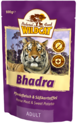 WildCat Bhadra Horse Meat & Sweet Potato 100g